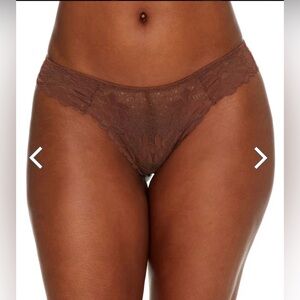 🆕 Bare Necessities The Essential Lace Thong Panty Underwear Coco Medium